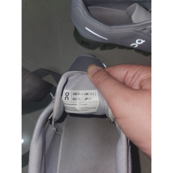 On cloud 5 men's US 15 athletic sneakers glacier reseda shoes - Picture 7 of 7